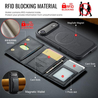 For iPhone 17 Air MAGKING K2 Series MagSafe RFID Card Bag Detachable Phone Case(Black) by MAGKING