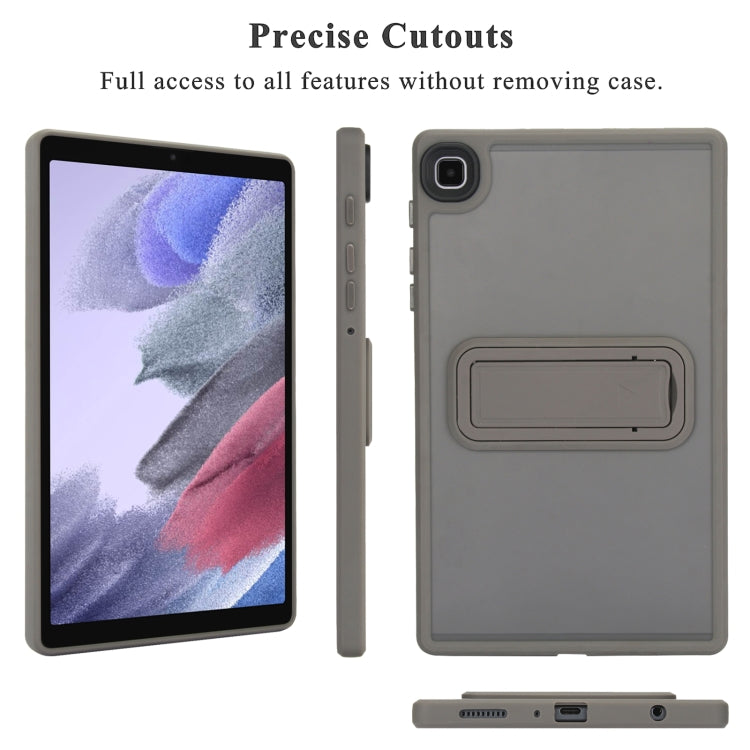 For Samsung Galaxy Tab A7 Lite Skin Feel Holder PC Hybrid TPU Tablet Case(Grey) by bashfashion