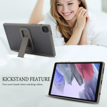 For Samsung Galaxy Tab A7 Lite Skin Feel Holder PC Hybrid TPU Tablet Case(Grey) by bashfashion