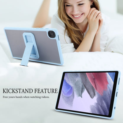 For Samsung Galaxy Tab A7 Lite Skin Feel Holder PC Hybrid TPU Tablet Case(Light Blue) by bashfashion