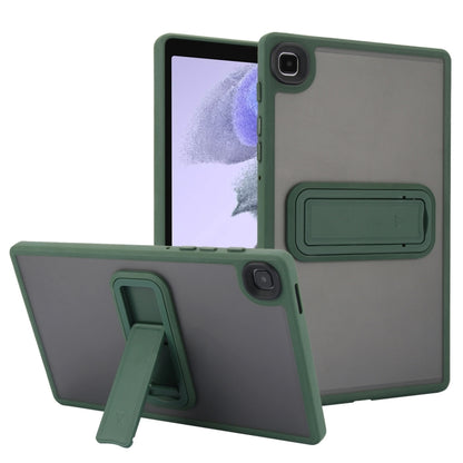 For Samsung Galaxy Tab A7 Lite Skin Feel Holder PC Hybrid TPU Tablet Case(Dark Green) by bashfashion