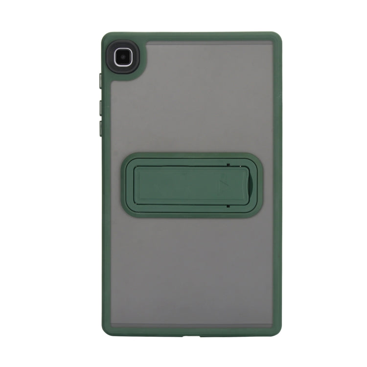 For Samsung Galaxy Tab A7 Lite Skin Feel Holder PC Hybrid TPU Tablet Case(Dark Green) by bashfashion