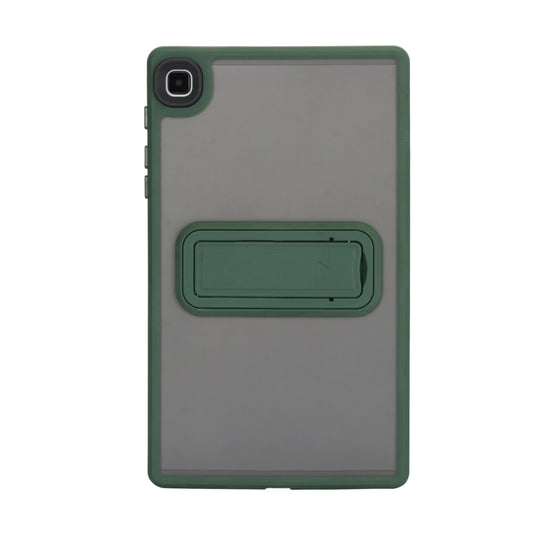 For Samsung Galaxy Tab A7 Lite Skin Feel Holder PC Hybrid TPU Tablet Case(Dark Green) by bashfashion