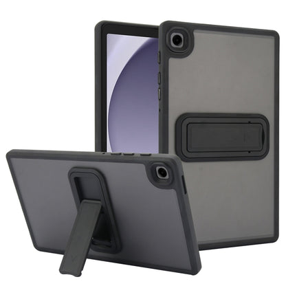 For Samsung Galaxy Tab A11 / A9 Skin Feel Holder PC Hybrid TPU Tablet Case(Black) by bashfashion