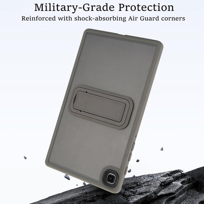 For Samsung Galaxy Tab A11+ / A9+ Skin Feel Holder PC Hybrid TPU Tablet Case(Grey) by bashfashion