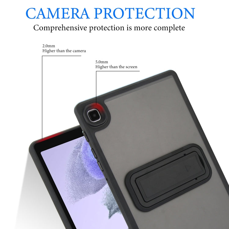 For Samsung Galaxy Tab S6 Lite P610 / P615 Skin Feel Holder PC Hybrid TPU Tablet Case(Black) by bashfashion