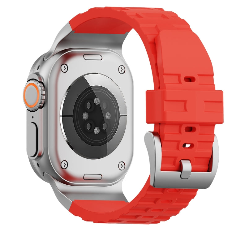 For Apple Watch 46mm / 49mm / 45mm / 44mm Trailblazer Silicone Watch Band(Red) by bashfashion