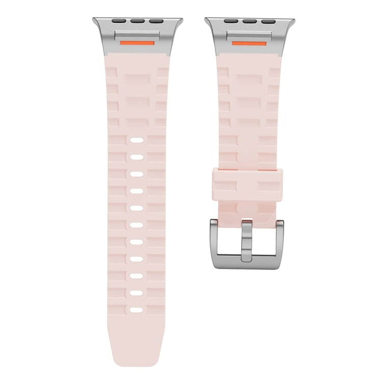 For Apple Watch 46mm / 49mm / 45mm / 44mm Trailblazer Silicone Watch Band(Vintage Rose) by bashfashion