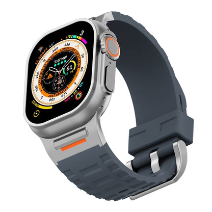 For Apple Watch 46mm / 49mm / 45mm / 44mm Trailblazer Silicone Watch Band(Grey) by bashfashion