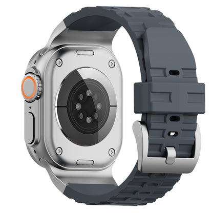 For Apple Watch 46mm / 49mm / 45mm / 44mm Trailblazer Silicone Watch Band(Grey) by bashfashion