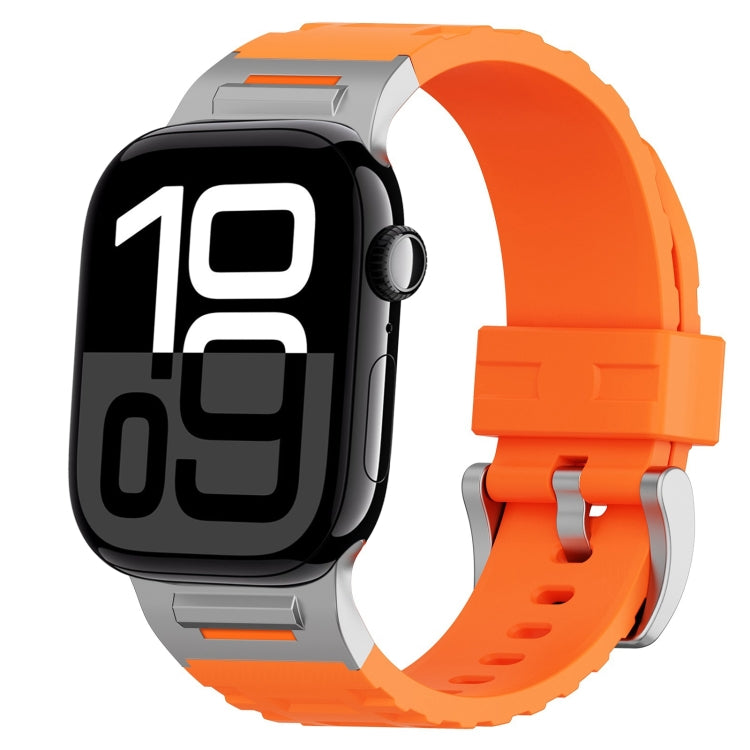 For Apple Watch 42mm / 41mm / 40mm / 38mm Trailblazer Silicone Watch Band(Orange) by bashfashion