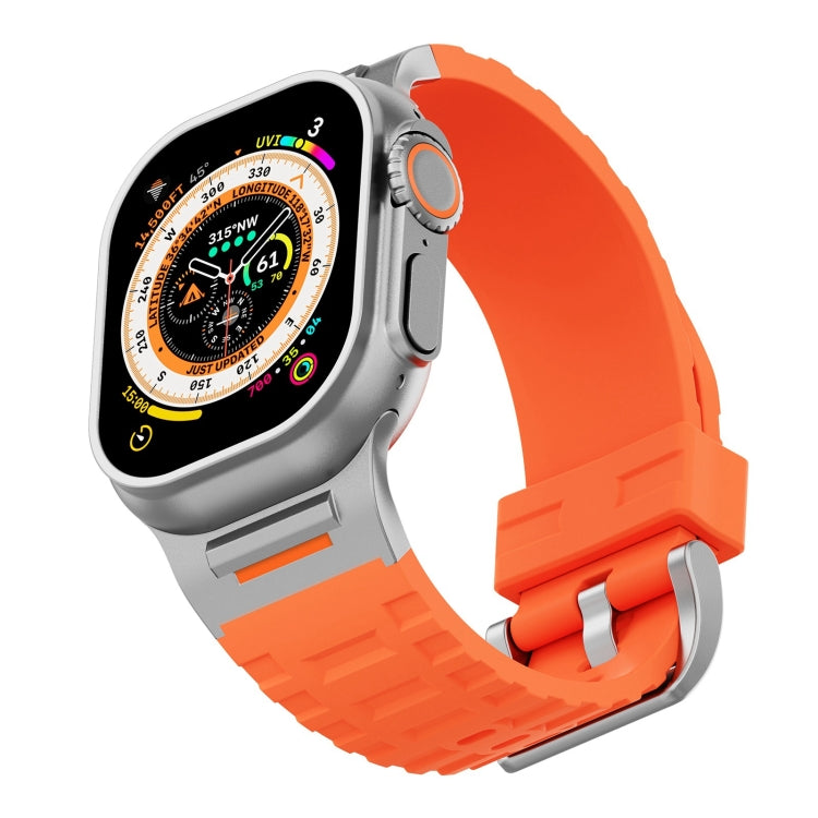 For Apple Watch 42mm / 41mm / 40mm / 38mm Trailblazer Silicone Watch Band(Orange) by bashfashion