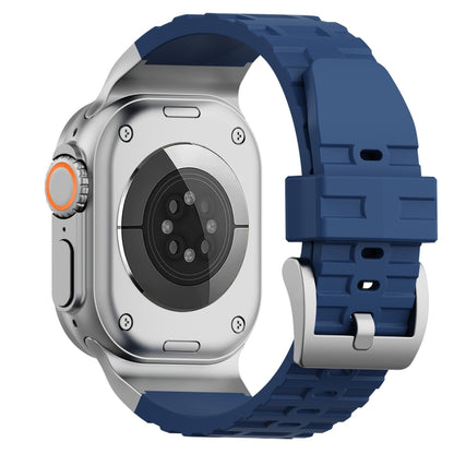 For Apple Watch 42mm / 41mm / 40mm / 38mm Trailblazer Silicone Watch Band(Midnight Blue) by bashfashion
