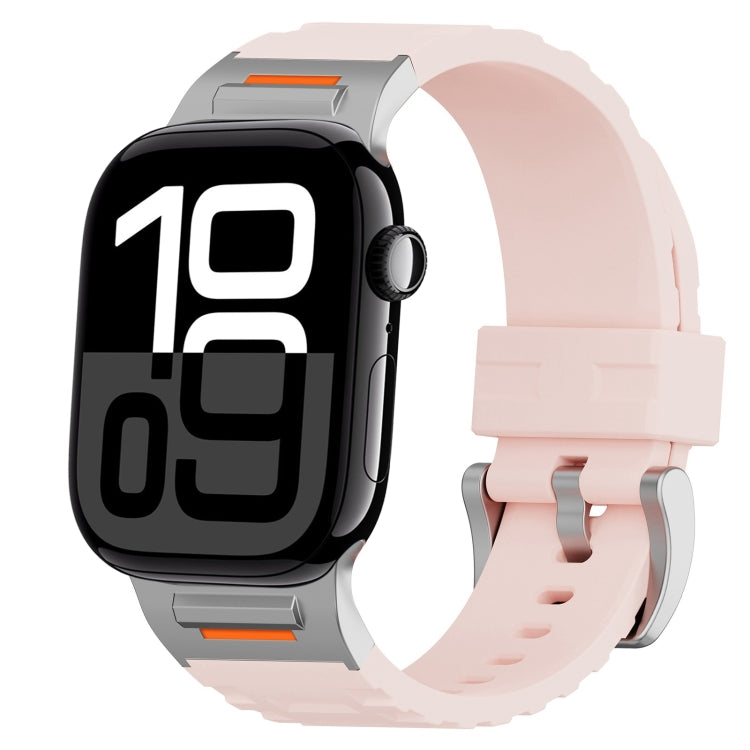 For Apple Watch 42mm / 41mm / 40mm / 38mm Trailblazer Silicone Watch Band(Vintage Rose) by bashfashion