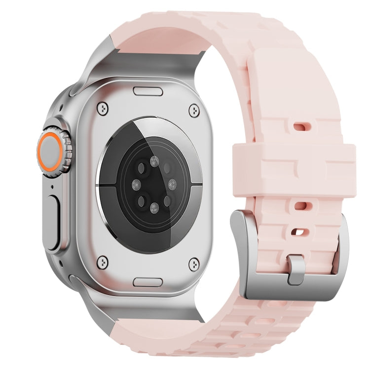 For Apple Watch 42mm / 41mm / 40mm / 38mm Trailblazer Silicone Watch Band(Vintage Rose) by bashfashion