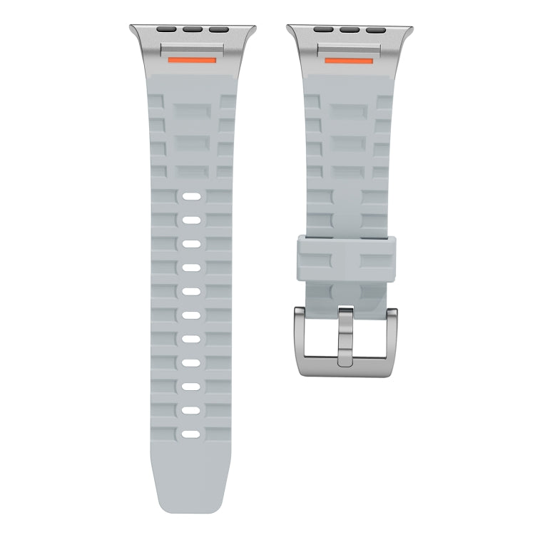 For Apple Watch 42mm / 41mm / 40mm / 38mm Trailblazer Silicone Watch Band(Cloudy Gray) by bashfashion
