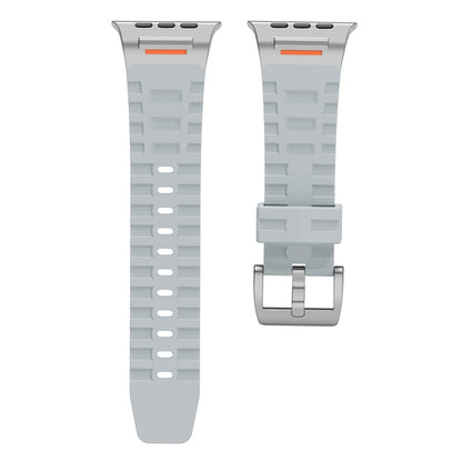 For Apple Watch 42mm / 41mm / 40mm / 38mm Trailblazer Silicone Watch Band(Cloudy Gray) by bashfashion