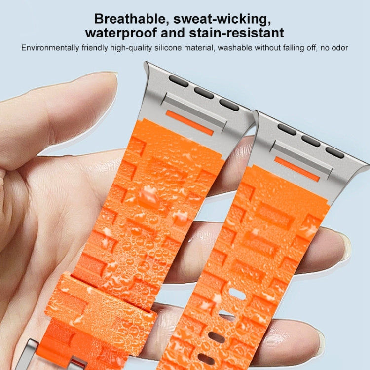 For Apple Watch 42mm / 41mm / 40mm / 38mm Trailblazer Silicone Watch Band(Cloudy Gray) by bashfashion