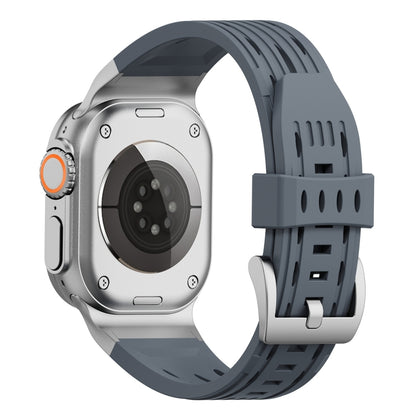 For Apple Watch 42mm / 41mm / 40mm / 38mm Trailblazer Oval Holes Silicone Watch Band(Grey) by bashfashion