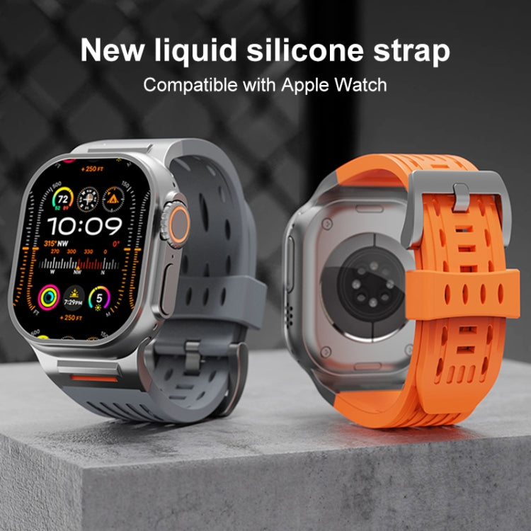 For Apple Watch 42mm / 41mm / 40mm / 38mm Trailblazer Oval Holes Silicone Watch Band(Red) by bashfashion