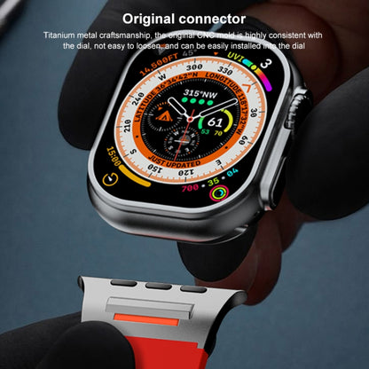 For Apple Watch 46mm / 49mm / 45mm / 44mm Trailblazer Oval Holes Silicone Watch Band(Black) by bashfashion