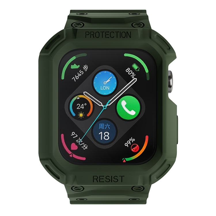 For Huawei Watch Fit3 Integrated TPU Watch Band(Army Green) by bashfashion