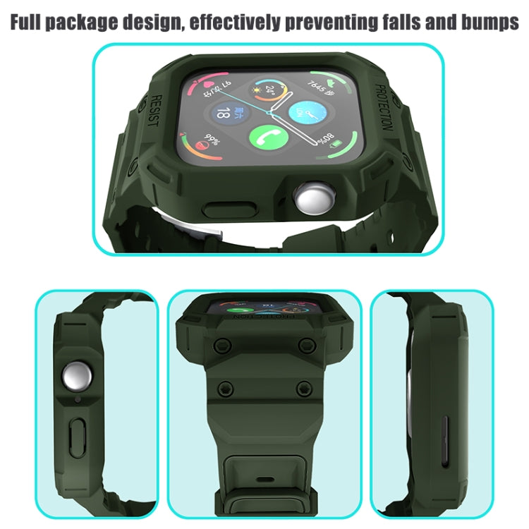 For Huawei Watch Fit3 Integrated TPU Watch Band(Army Green) by bashfashion