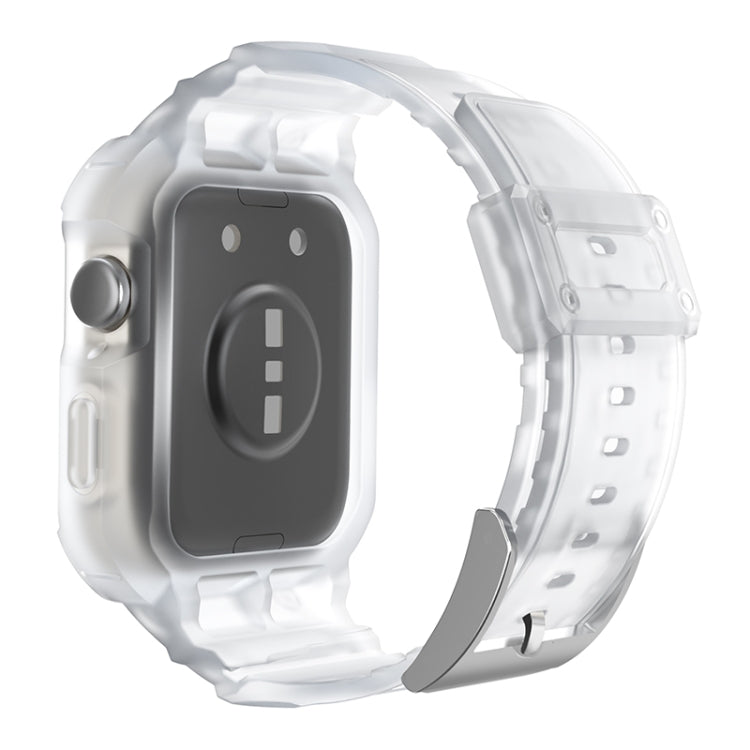 For Huawei Watch Fit3 Integrated TPU Watch Band(Frosted Transparent) by bashfashion