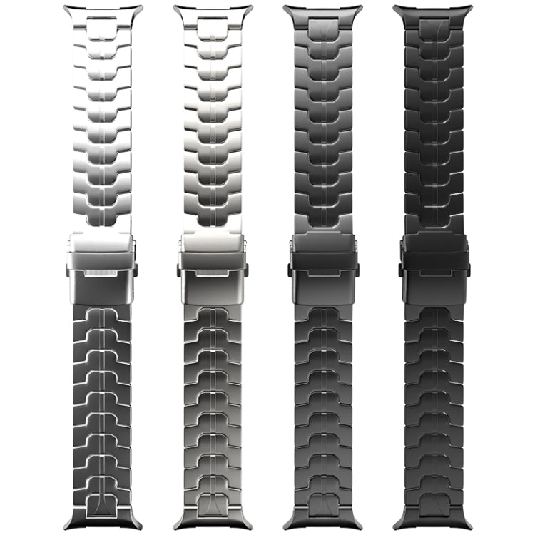 For Samsung Galaxy Watch Ultra / Ultra 2025 Safety Buckle Pure Titanium Watch Band(Grey) by bashfashion