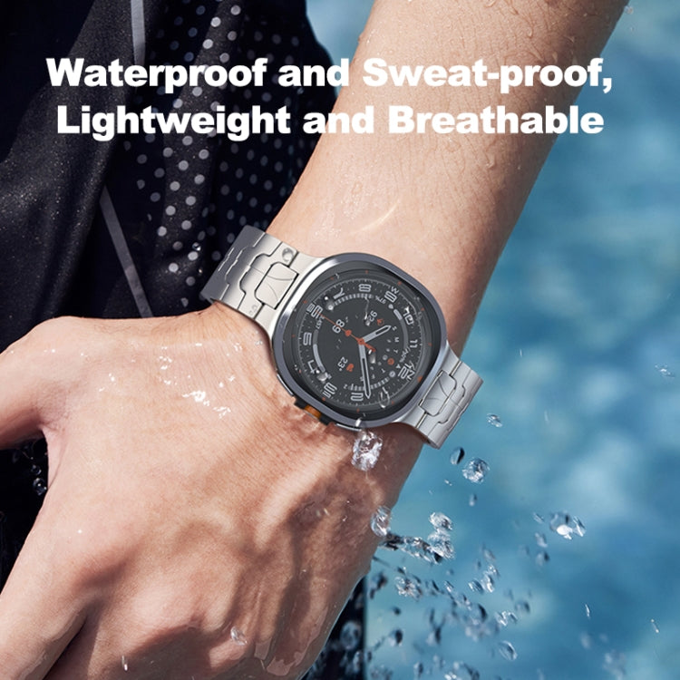 For Samsung Galaxy Watch Ultra / Ultra 2025 Safety Buckle Pure Titanium Watch Band(Black) by bashfashion