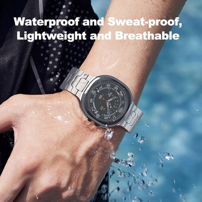 For Samsung Galaxy Watch Ultra / Ultra 2025 Safety Buckle Pure Titanium Watch Band(Black) by bashfashion