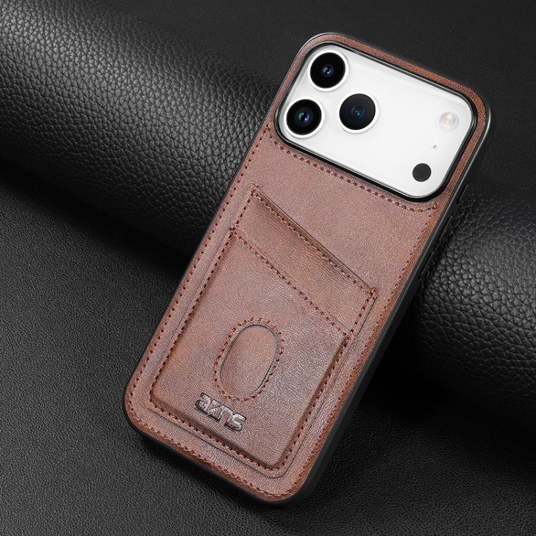 For iPhone 17 Pro AZNS K1 Series Card Slot Business Phone Case(Brown) by AZNS