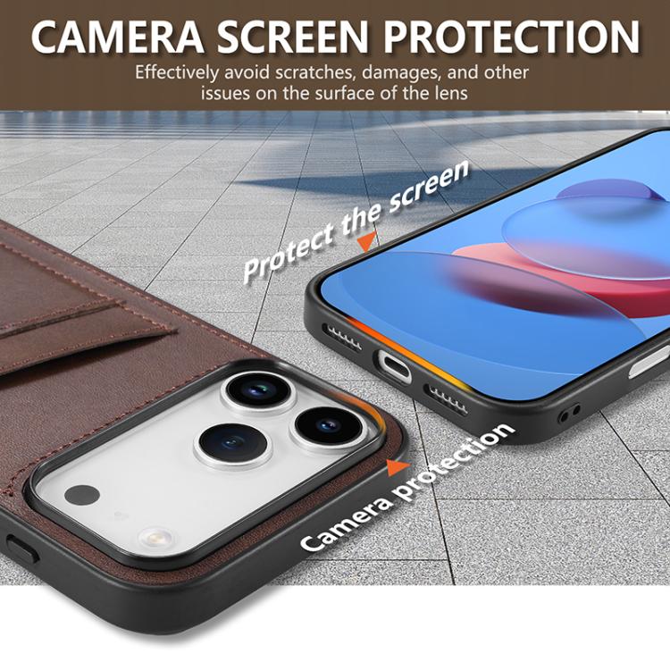 For iPhone 17 Pro AZNS K1 Series Card Slot Business Phone Case(Blue) by AZNS