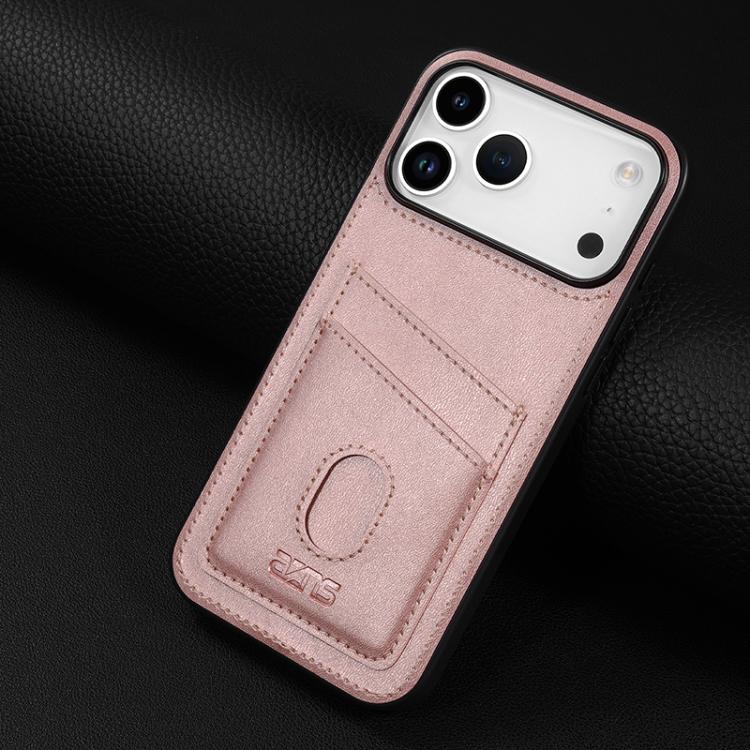 For iPhone 17 Pro AZNS K1 Series Card Slot Business Phone Case(Pink) by AZNS