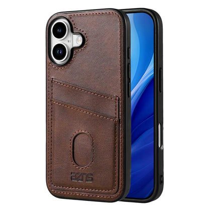 For iPhone 17 AZNS K1 Series Card Slot Business Phone Case(Brown) by AZNS