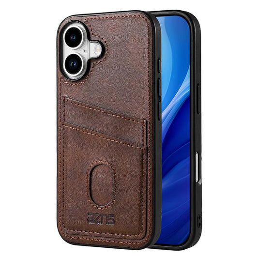 For iPhone 17 AZNS K1 Series Card Slot Business Phone Case(Brown) by AZNS