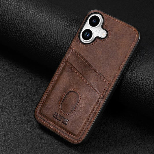 For iPhone 17 AZNS K1 Series Card Slot Business Phone Case(Brown) by AZNS