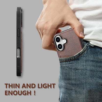 For iPhone 17 AZNS K1 Series Card Slot Business Phone Case(Brown) by AZNS