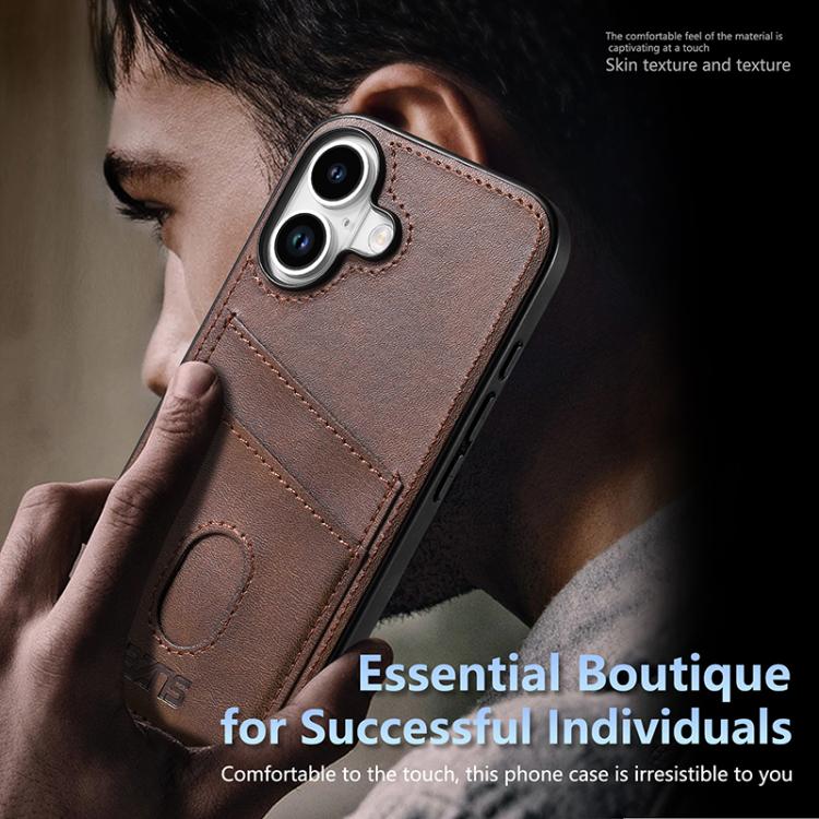 For iPhone 17 AZNS K1 Series Card Slot Business Phone Case(Black) by AZNS