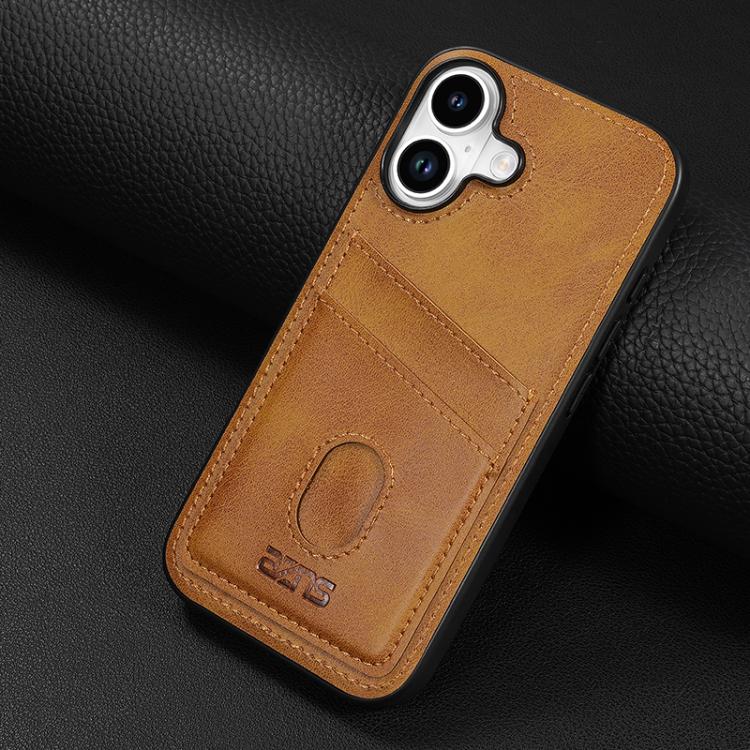 For iPhone 17 AZNS K1 Series Card Slot Business Phone Case(Yellow) by AZNS