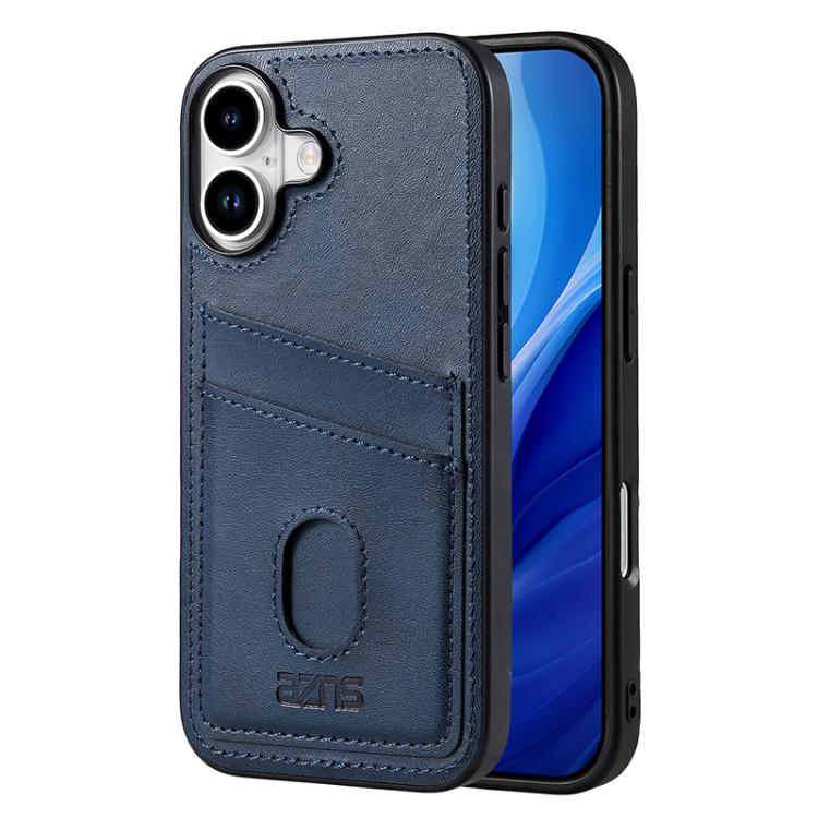 For iPhone 17 AZNS K1 Series Card Slot Business Phone Case(Blue) by AZNS