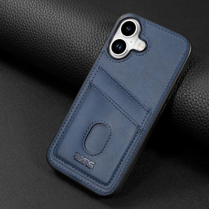 For iPhone 17 AZNS K1 Series Card Slot Business Phone Case(Blue) by AZNS