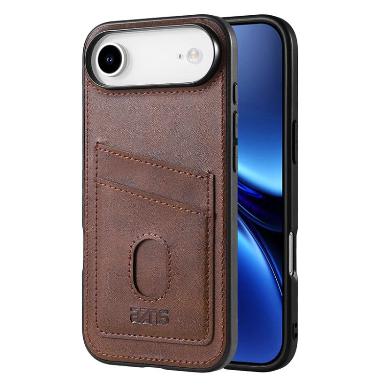 For iPhone Air AZNS K1 Series Card Slot Business Phone Case(Brown) by AZNS