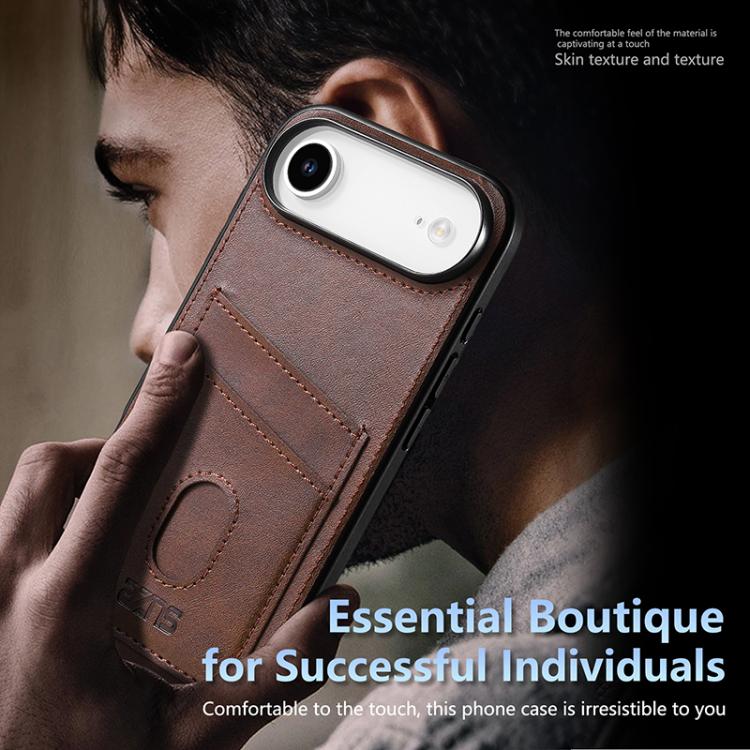 For iPhone Air AZNS K1 Series Card Slot Business Phone Case(Black) by AZNS