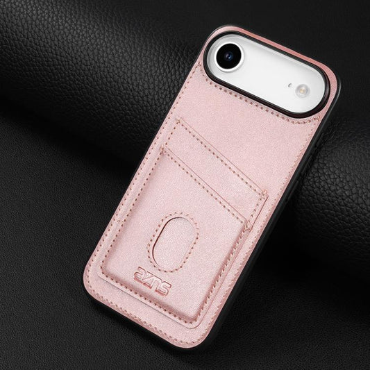 For iPhone Air AZNS K1 Series Card Slot Business Phone Case(Pink) by AZNS