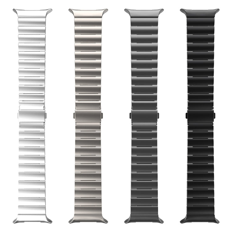 For Samsung Galaxy Watch Ultra / Ultra 2025 One Bead Flat Buckle Pure Titanium Watch Band(Black) by bashfashion
