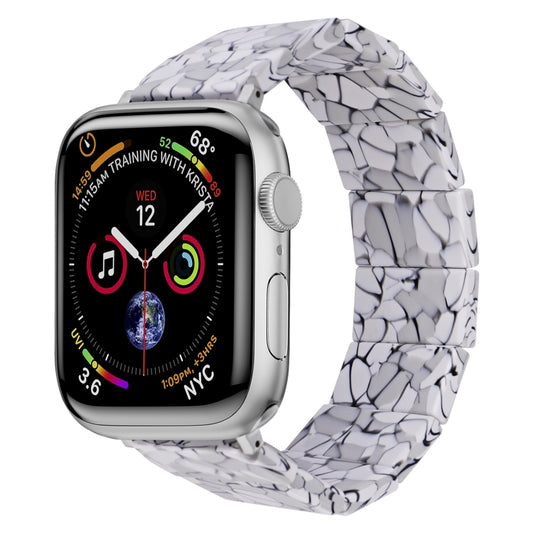 For Apple Watch 42mm / 41mm / 40mm / 38mm Stretch Rope Square Resin Watch Band(Crack) by bashfashion