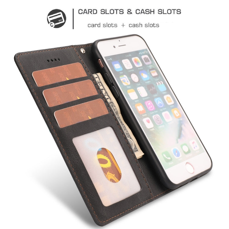 For iPhone SE 2024 Fantasy Skin-feel Calfskin Texture Leather Phone Case(Black) by bashfashion