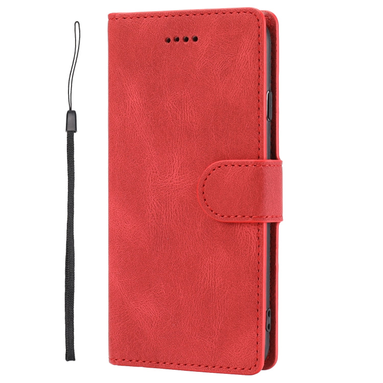 For iPhone SE 2024 Fantasy Skin-feel Calfskin Texture Leather Phone Case(Red) by bashfashion