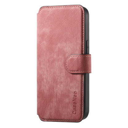 For iPhone 17 Pro CaseNeo MagSafe RFID Anti-theft Retro Leather Phone Case(Pink) by CaseNeo